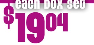 Each Box Set $19.04